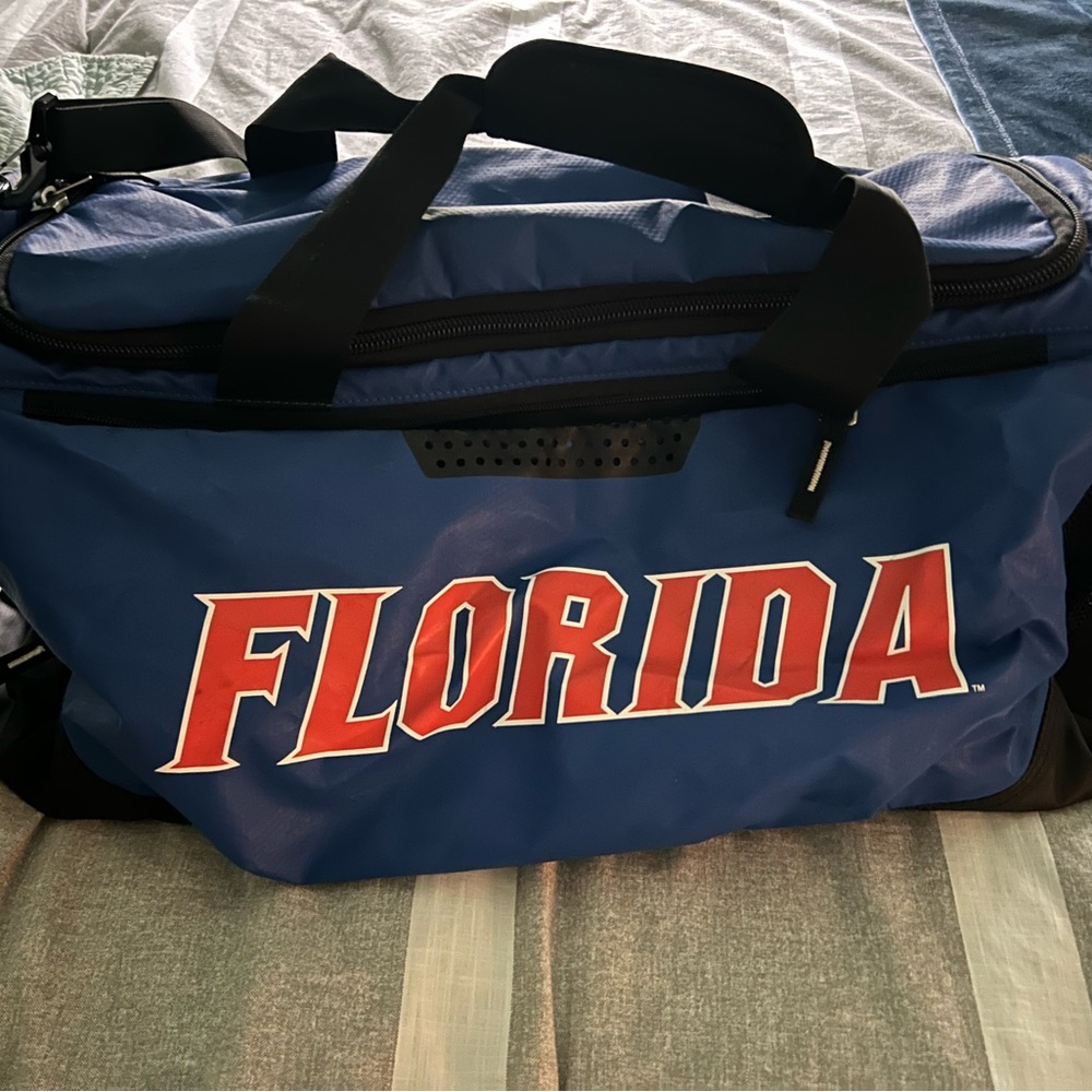Nike Blue and Black Florida Duffel Bag